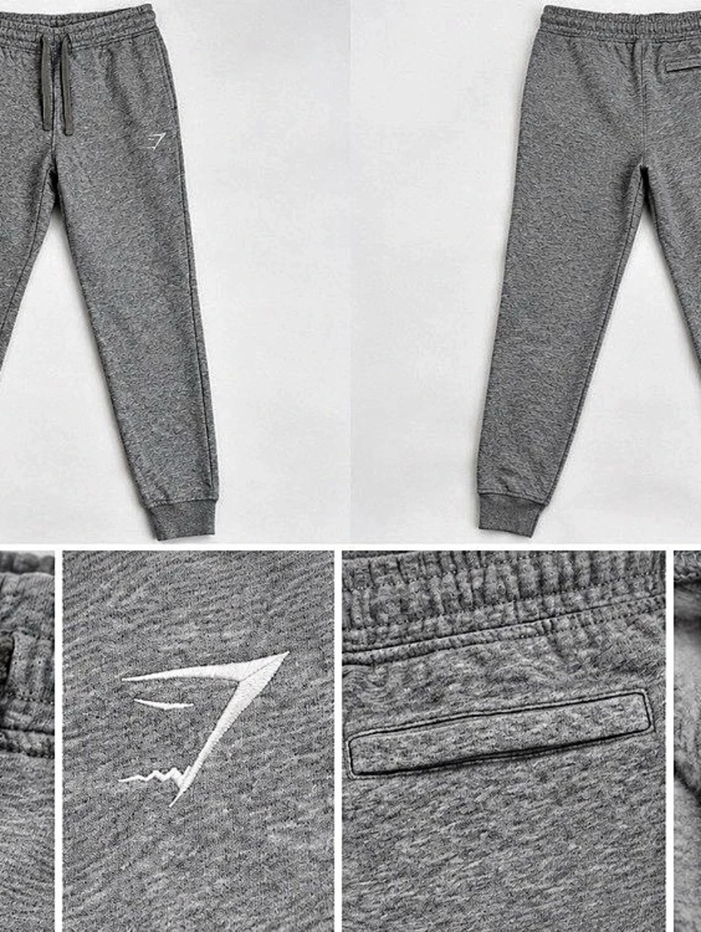 Gymshark Crest Joggers Gray Small